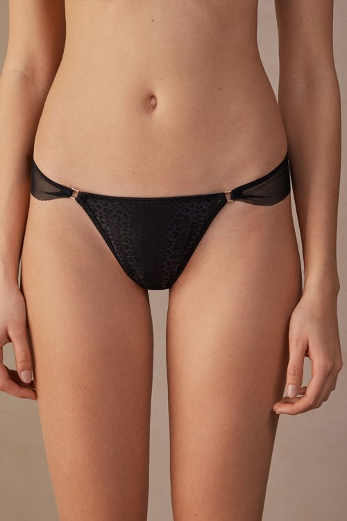 Intimissimi Cool Minimal Brazilian Zwart Zwart | KOTAY0917