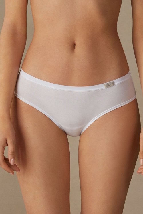 Intimissimi Cozy Panties in Katoenen Wit Wit | AKESL6583