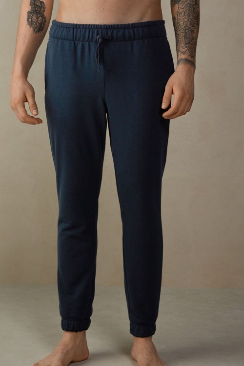 Intimissimi Full Length Lichtgewicht Sweatpants Blauw Blauw | TKYEJ5318