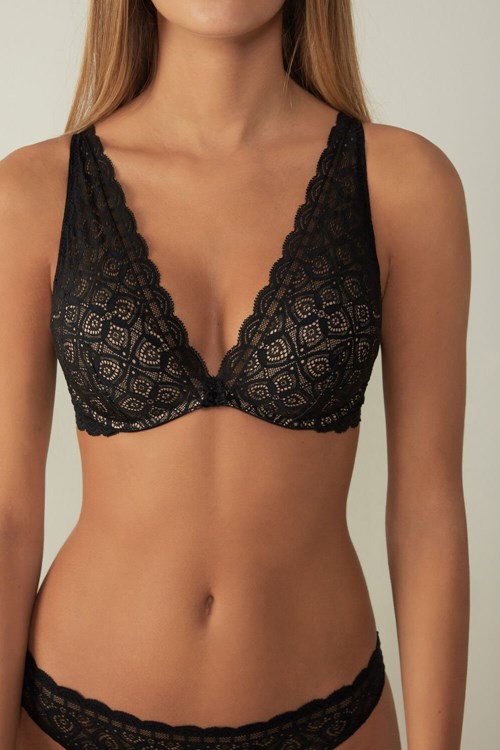 Intimissimi Giorgia Balconette Bra in Kanten Zwart Zwart | EWTOG3625