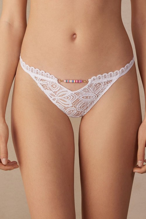 Intimissimi Hot Summer Days String Panties Wit Wit | YBGWL4670