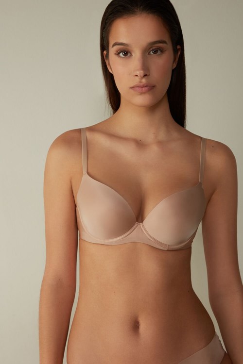 Intimissimi Irina Microfiber Balconette Bra Beige | BVZXU9506