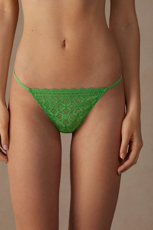 Intimissimi Kanten String String Groen Mintgroen | WDSZK3251