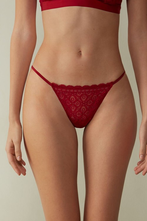 Intimissimi Kanten String String Rood Rood | VMPKL1532