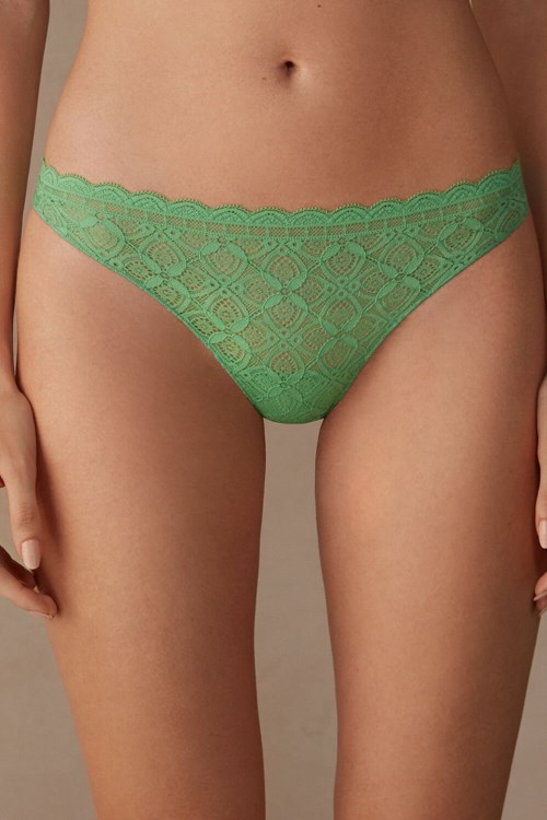 Intimissimi Kanten and Microfiber Brazilian Groen Mintgroen | APRXV4631