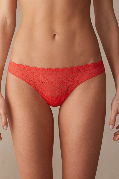 Intimissimi Kanten and Microfiber Brazilian Oranje | HSQRZ0175