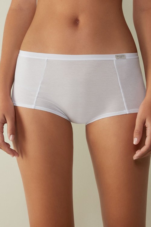 Intimissimi Katoenen Boyshorts Wit Wit | KVJHQ6749