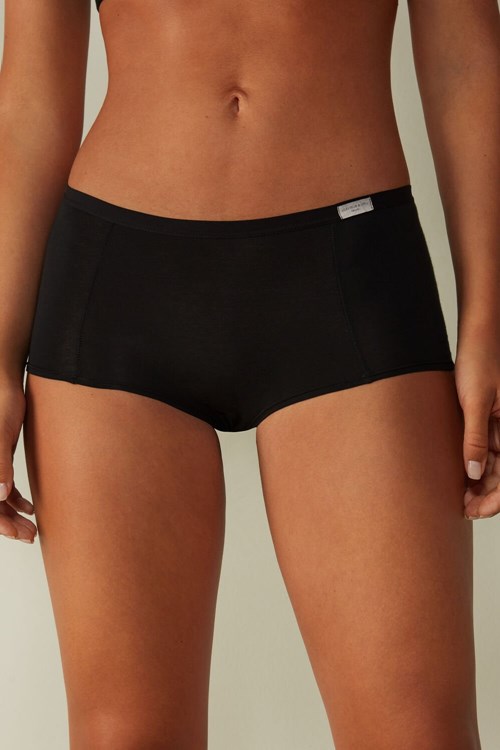 Intimissimi Katoenen Boyshorts Zwart Zwart | PLEYT0387