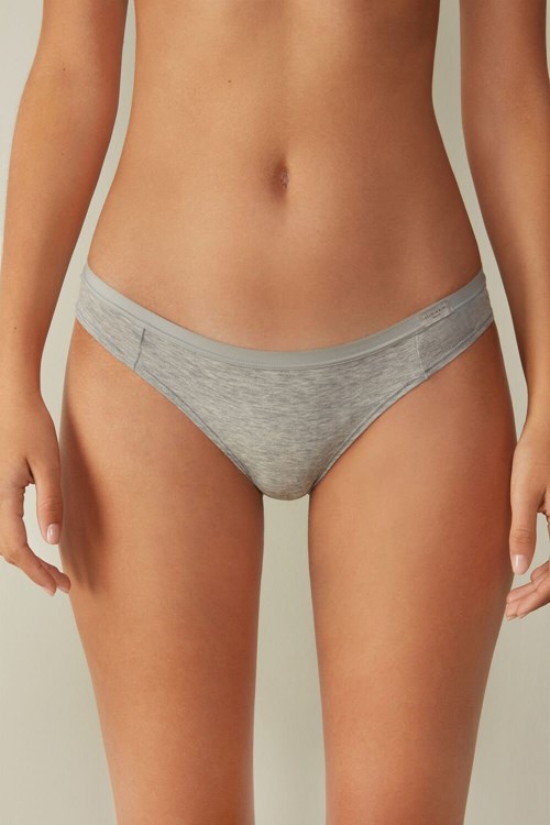 Intimissimi Katoenen Panties Grijs Lichtgrijs | AUHZJ5674