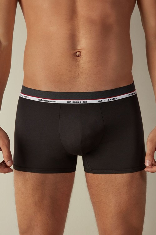 Intimissimi Micromodal Boxers Zwart Zwart | XROTJ0423