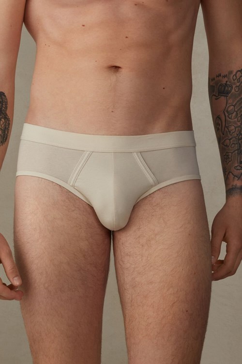 Intimissimi Natural Fresh Supima® Katoenen Briefs Beige | JNHPC6057