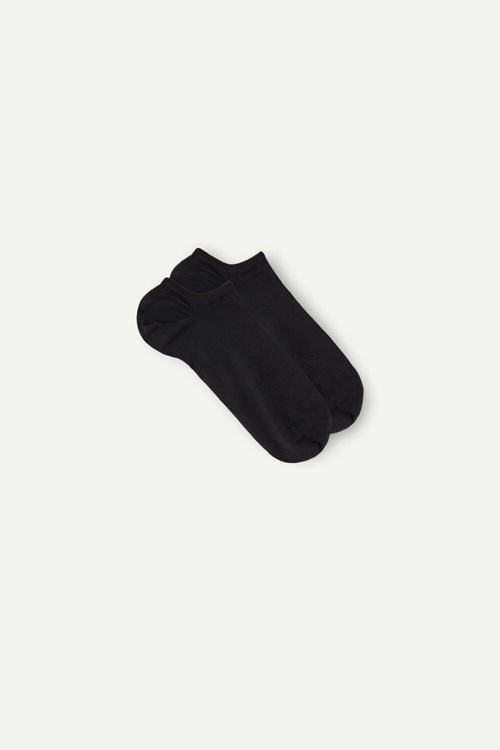 Intimissimi No-show Socks in Supima® Katoenen Zwart Zwart | DGZVE0437