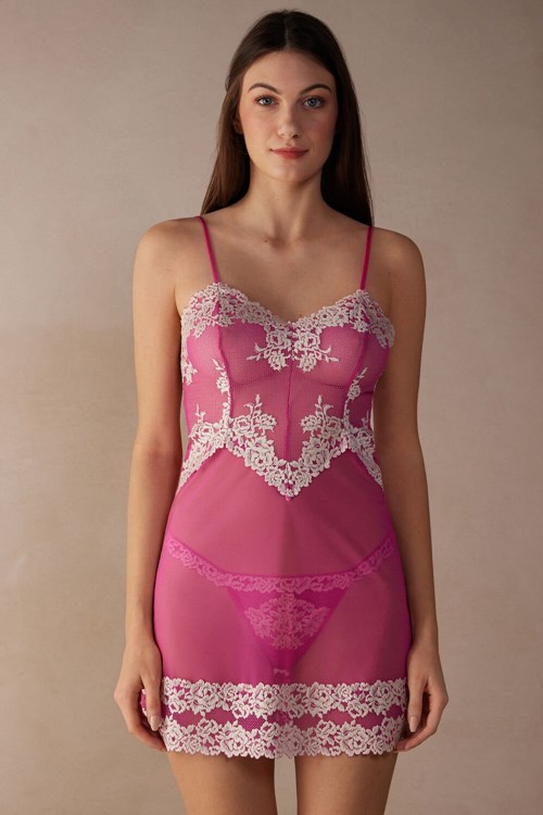 Intimissimi Pretty Flowers Babydoll Roze Roze | ZPKBJ2148