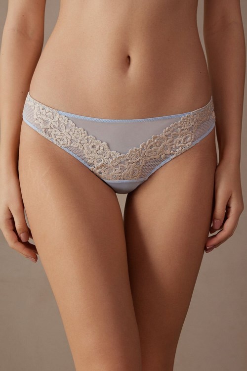 Intimissimi Pretty Flowers Brazilian Lichtblauw Blauw | FSCWP2749