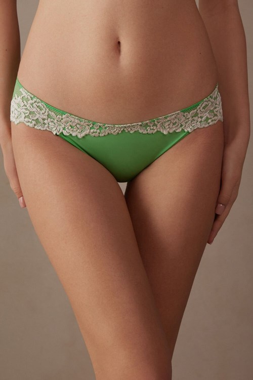 Intimissimi Pretty Flowers Panties Groen Mintgroen | DRTSM6274