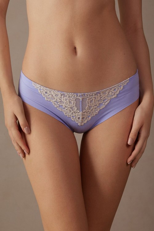 Intimissimi Pretty Flowers Seamless Katoenen Panties Lavendel | ZFWUO0641