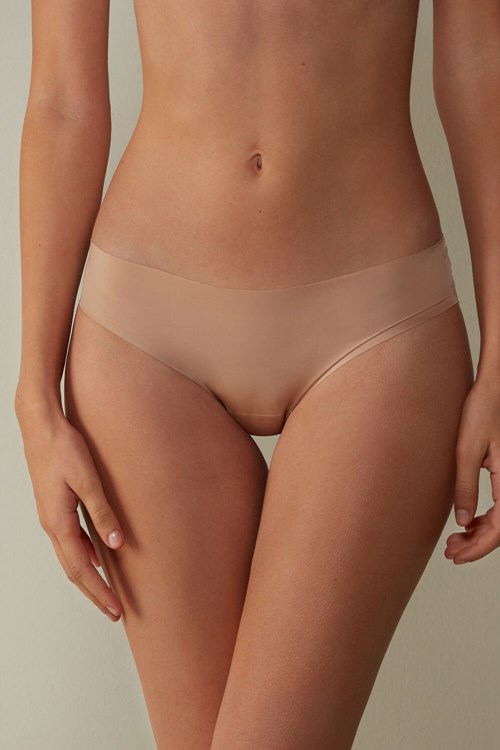 Intimissimi Seamless Microfiber Panties Beige | BRVTU3856