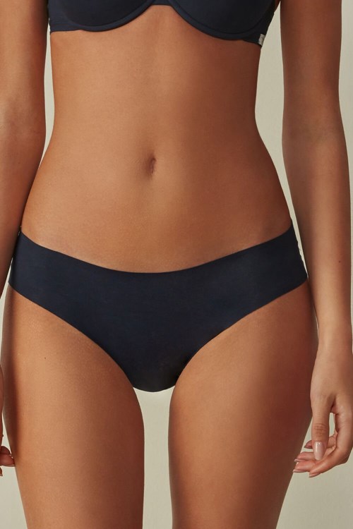 Intimissimi Seamless Supima® Katoenen Panties Blauw Blauw | BUWMK0398