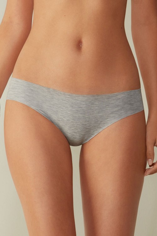 Intimissimi Seamless Supima® Katoenen Panties Grijs Lichtgrijs | RTFMA7532