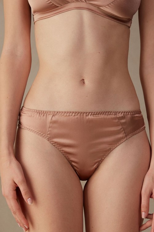 Intimissimi Silk Cheeky Briefs Roze | MLZFJ3627