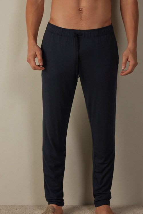 Intimissimi Silk and Modal Trousers Blauw | GZVFJ8073