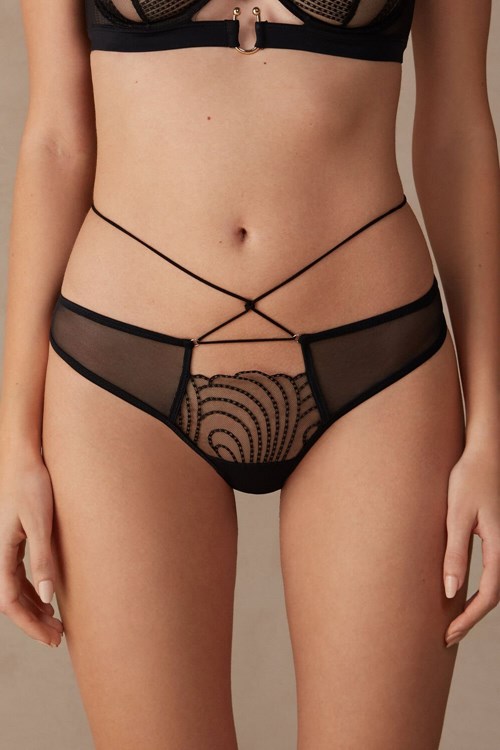 Intimissimi Steal the Show String Zwart Zwart | LDETH3640