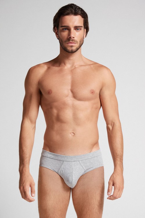 Intimissimi Supima® Katoenen Briefs Grijs Lichtgrijs | TVPRH4620