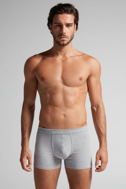 Intimissimi Supima® Katoenen Loose Fit Boxers Grijs Lichtgrijs | AJYPZ7618