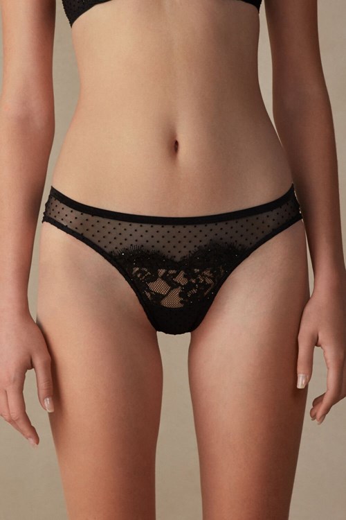 Intimissimi Time to Shine Brazilian Zwart Zwart | KHNAO1284