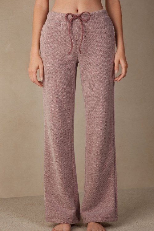 Intimissimi Winter Candies Full Length Sweatpants Donkerroze Donkerroze | WVASL5483