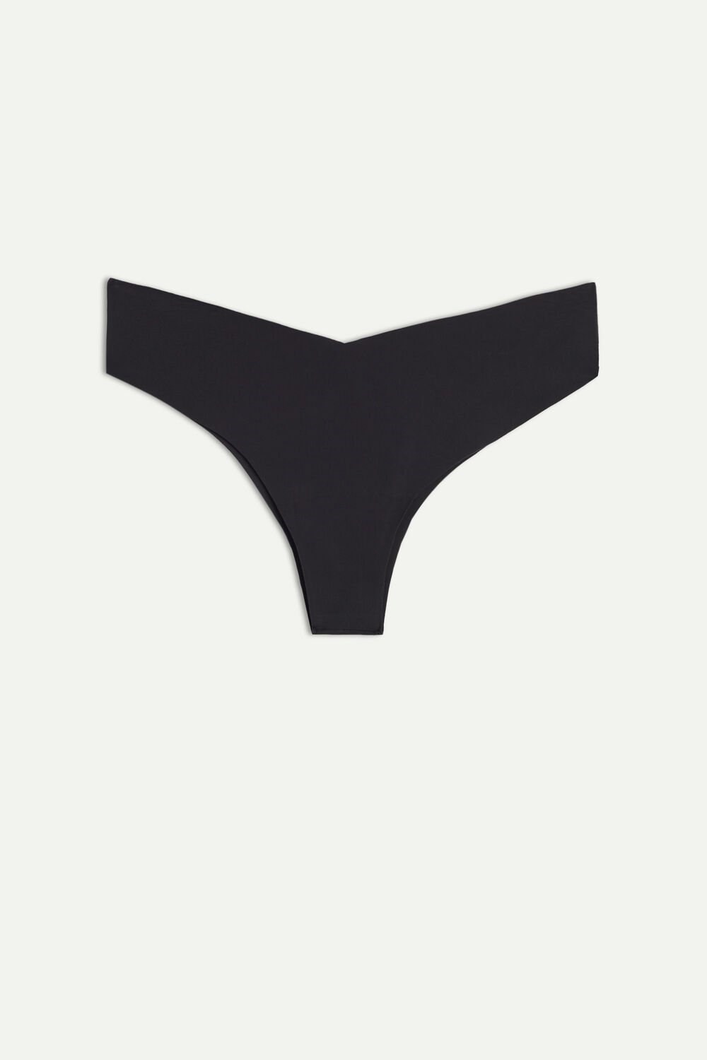 Intimissimi 80s-style Brazilian Panties in Ultralight Microfiber Zwart Zwart | DKJVT4152