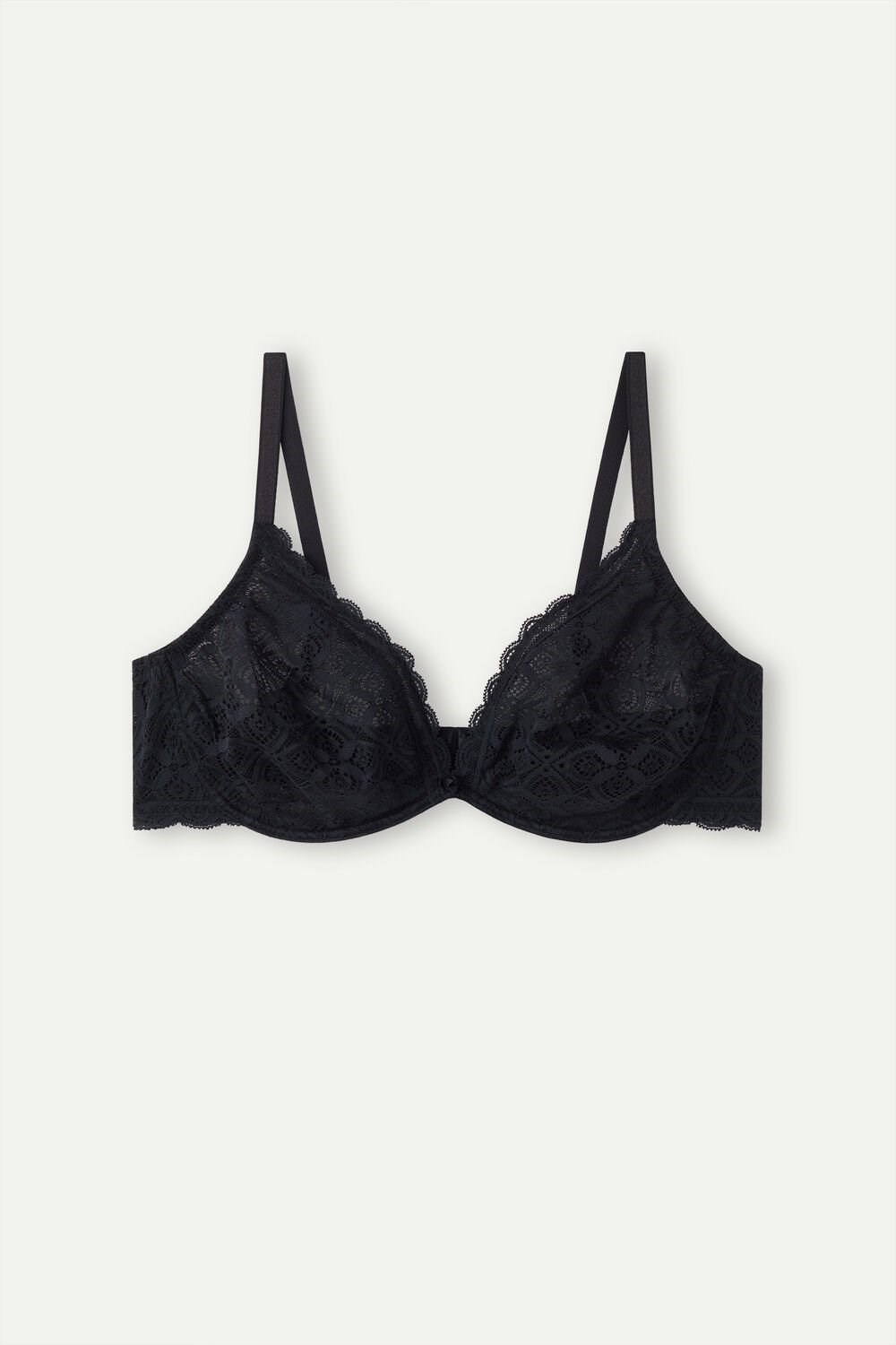 Intimissimi Alessia Balconette Bra in Kanten Zwart Zwart | XLPWO2137