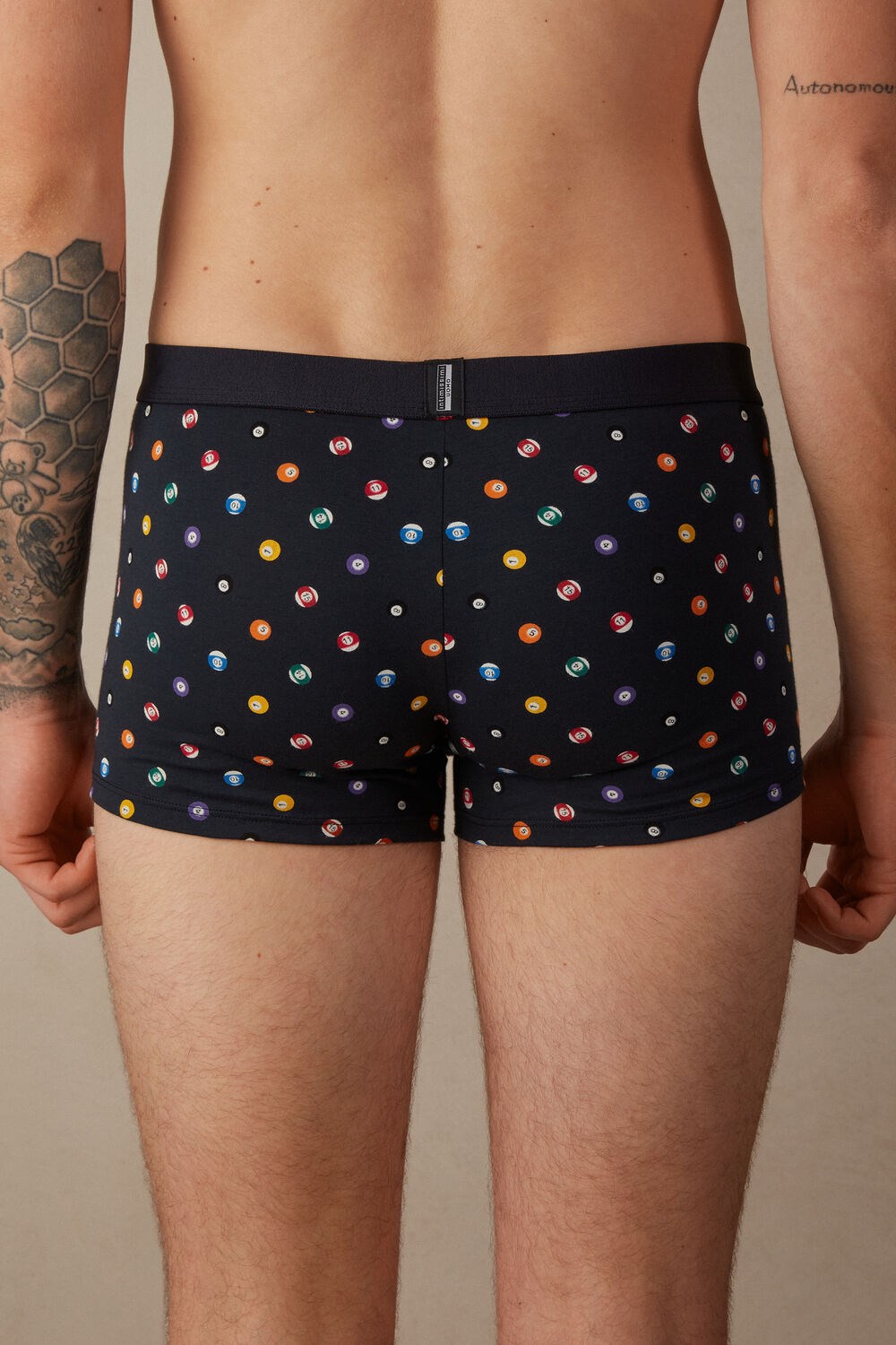 Intimissimi Billiard Boxers in Stretch Supima® Katoenen Blauw Blauw | GTLAZ5072