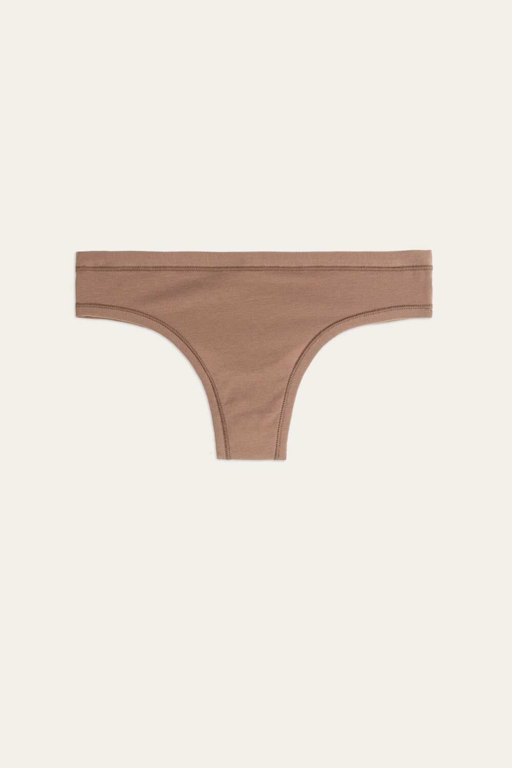 Intimissimi Brazilian Panties in Ultralight Supima® Katoenen Donkerbeige | AJMFQ7954