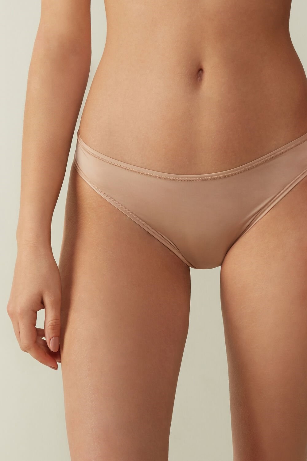 Intimissimi Brazilian Panties in Ultralight Microfiber Beige | YXJWH2648