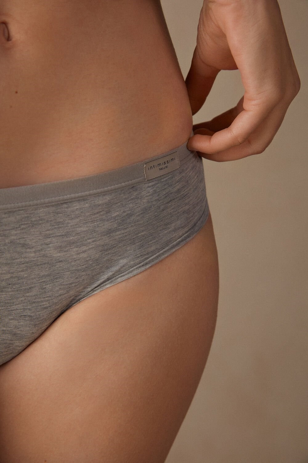 Intimissimi Cozy Panties in Katoenen Grijs Lichtgrijs | UEWHN0764