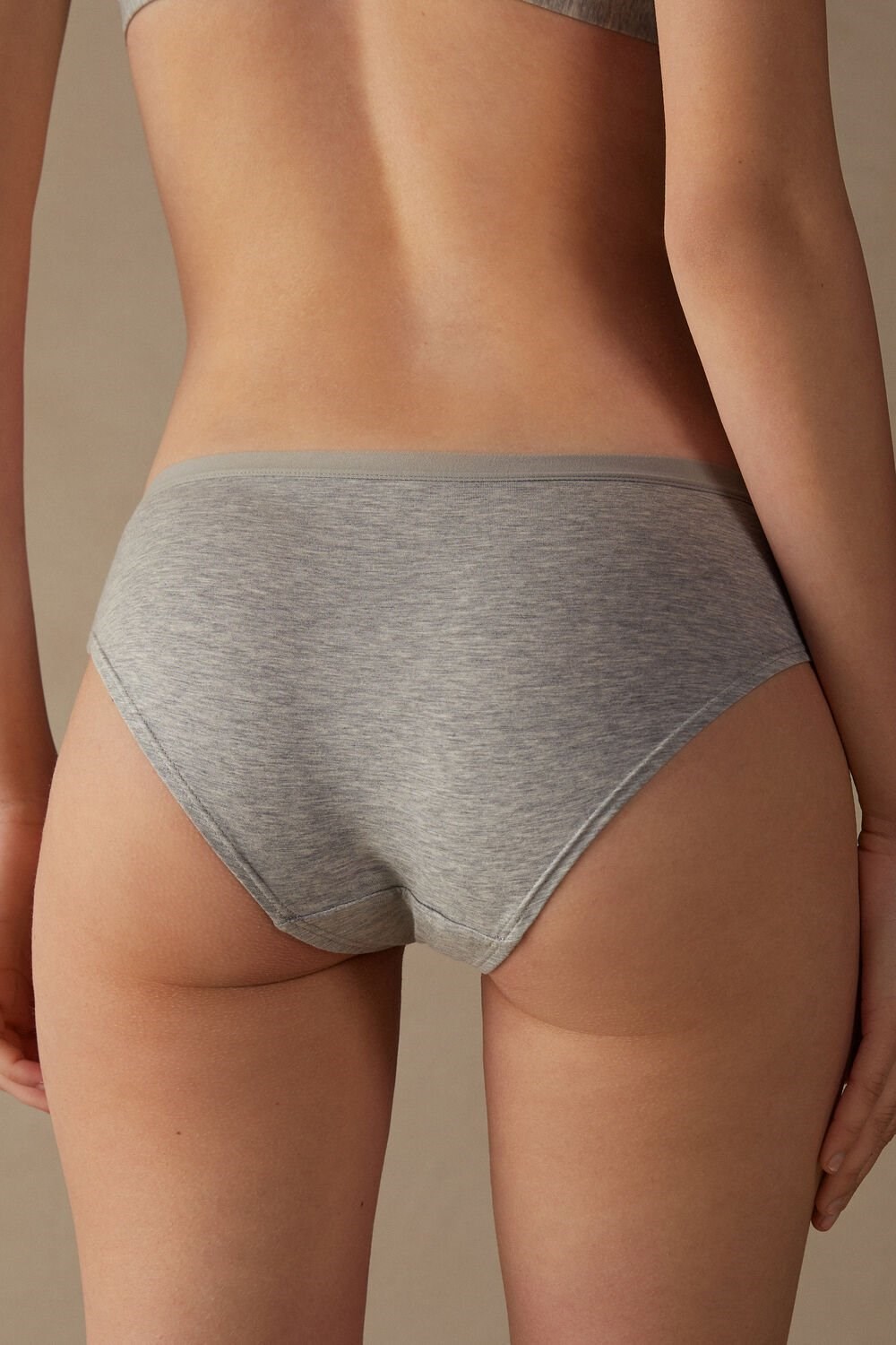 Intimissimi Cozy Panties in Katoenen Grijs Lichtgrijs | UEWHN0764