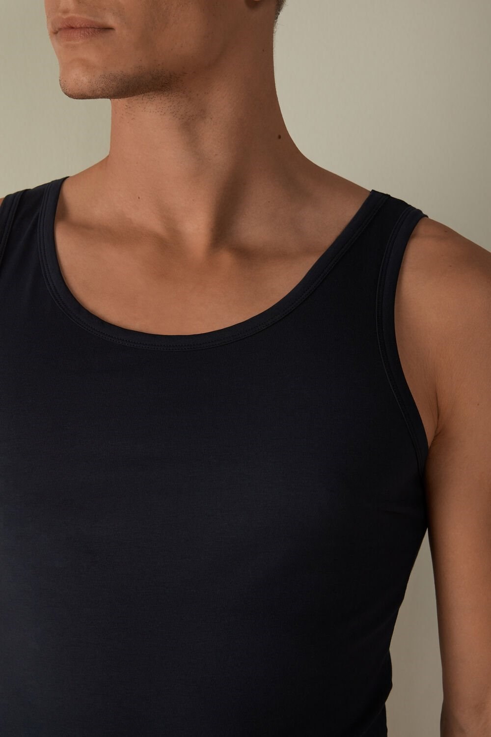 Intimissimi Crew Neck Tank Top Blauw Blauw | JAEZM5967