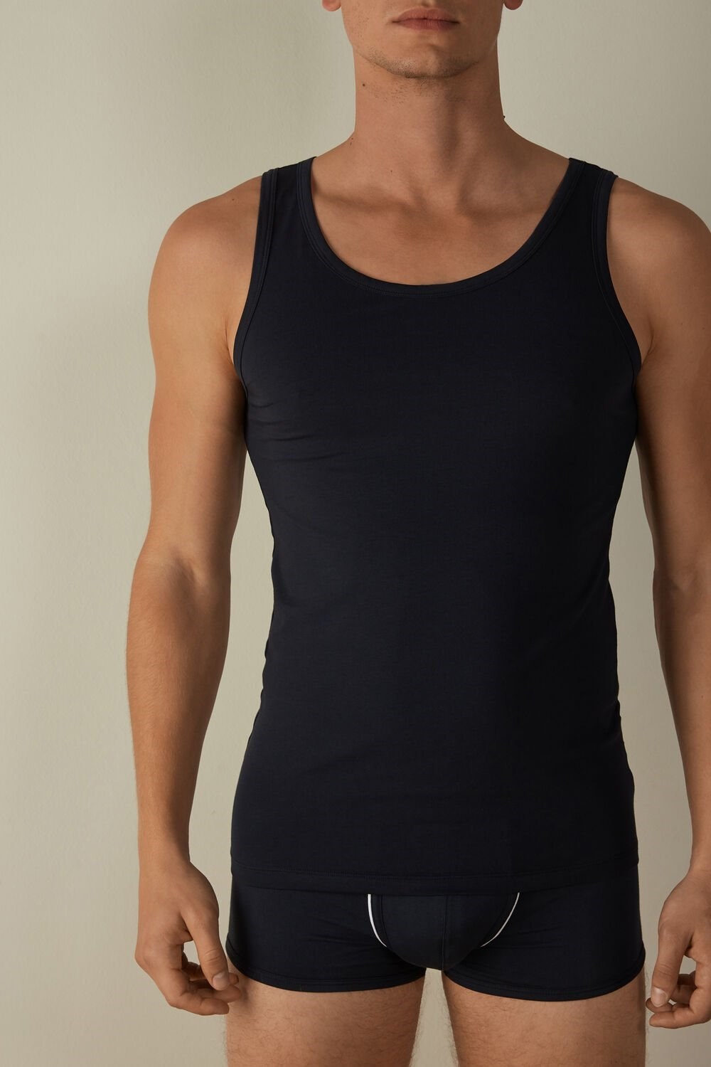 Intimissimi Crew Neck Tank Top Blauw Blauw | JAEZM5967