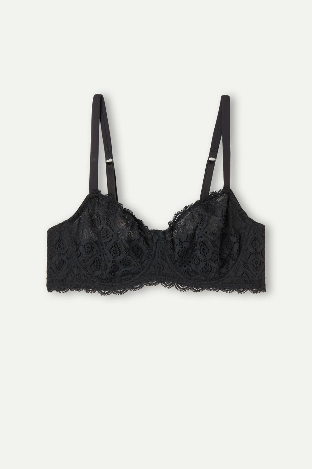 Intimissimi Daniela Balconette Bra in Kanten Zwart Zwart | VYGXC0812