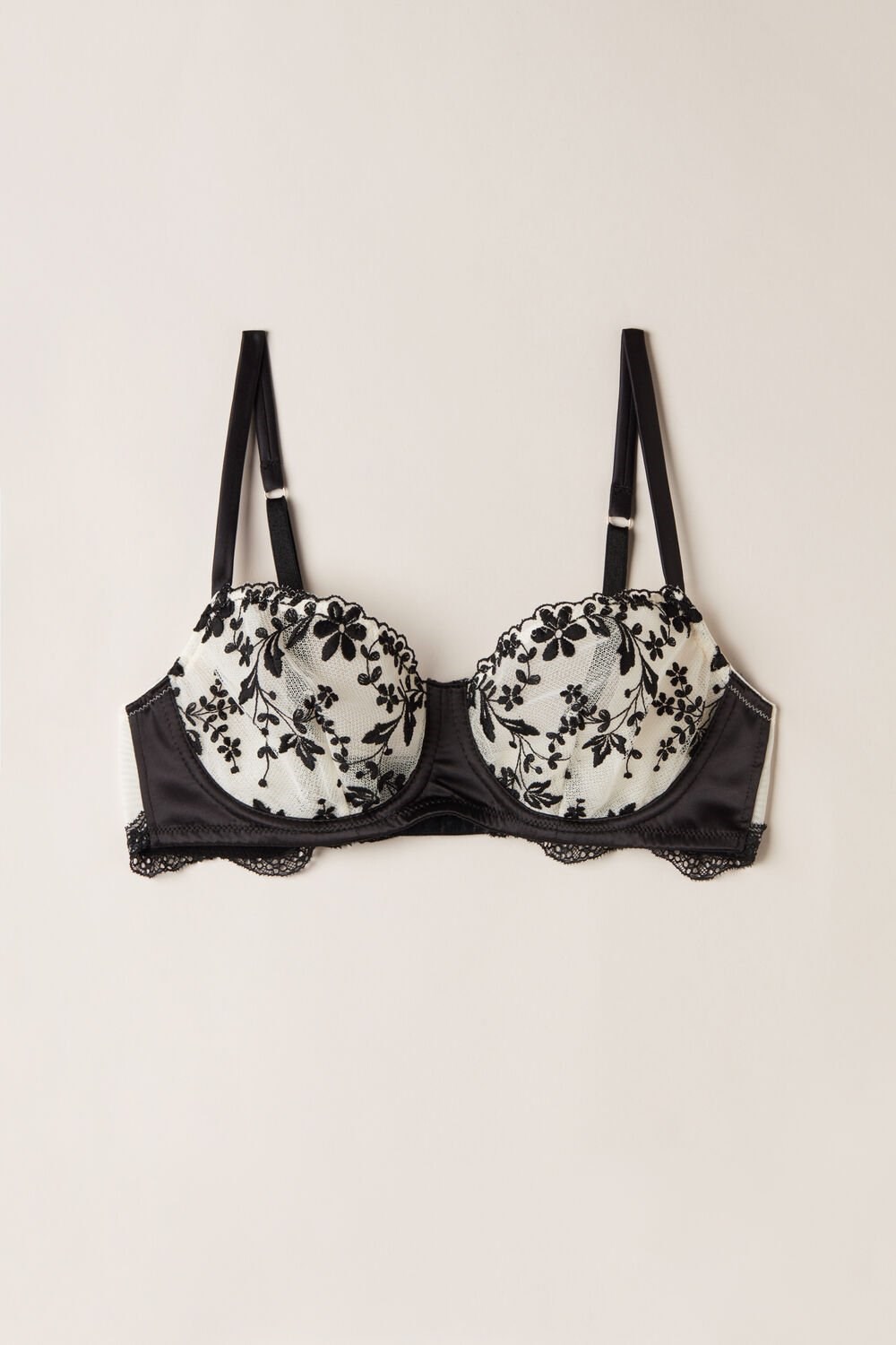 Intimissimi Delicate Love Daniela Balconette Bra Zwart | LEZNA1067