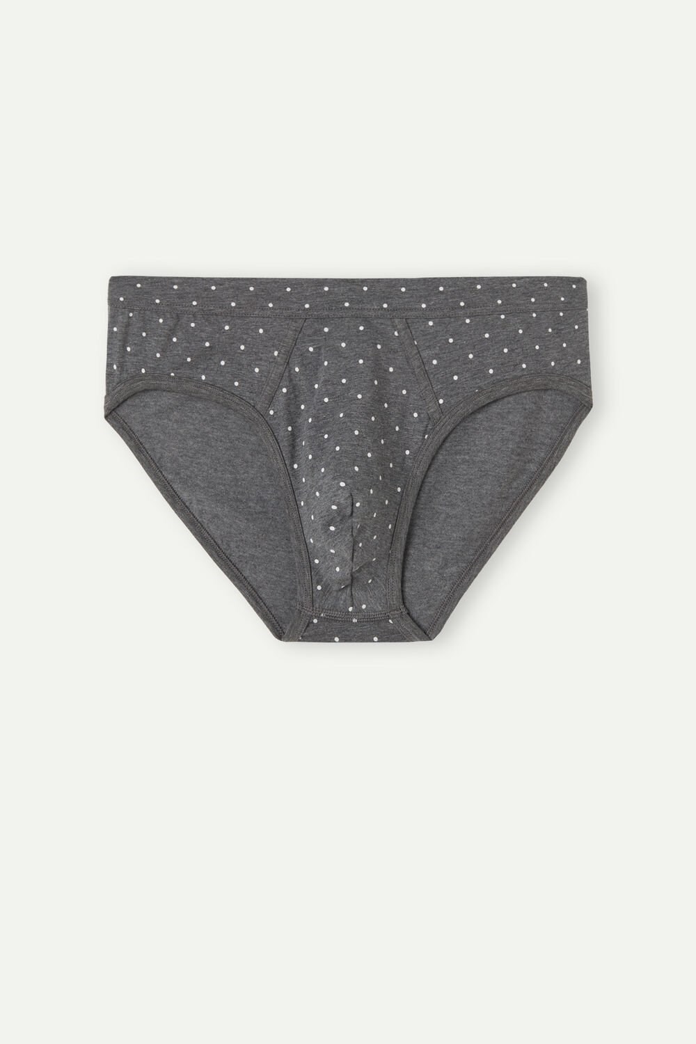 Intimissimi Dotted Briefs in Stretch Supima® Katoenen Grijs Grijs | FCSBA5167