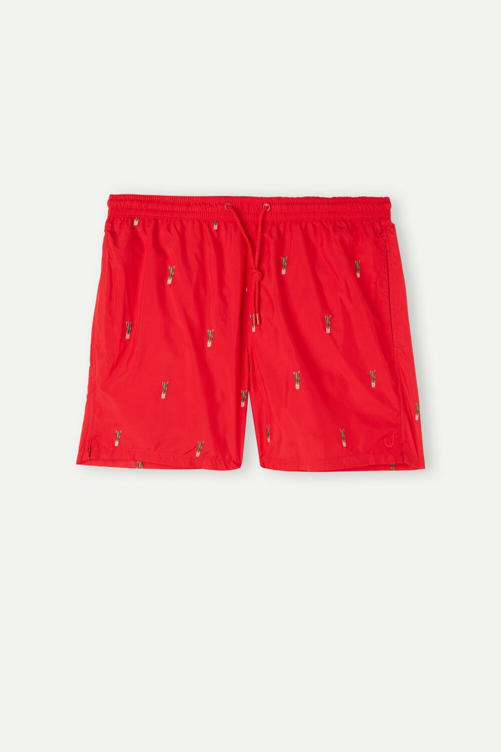 Intimissimi Embroidered Cactus Swim Trunks Rood | UBJHQ3295