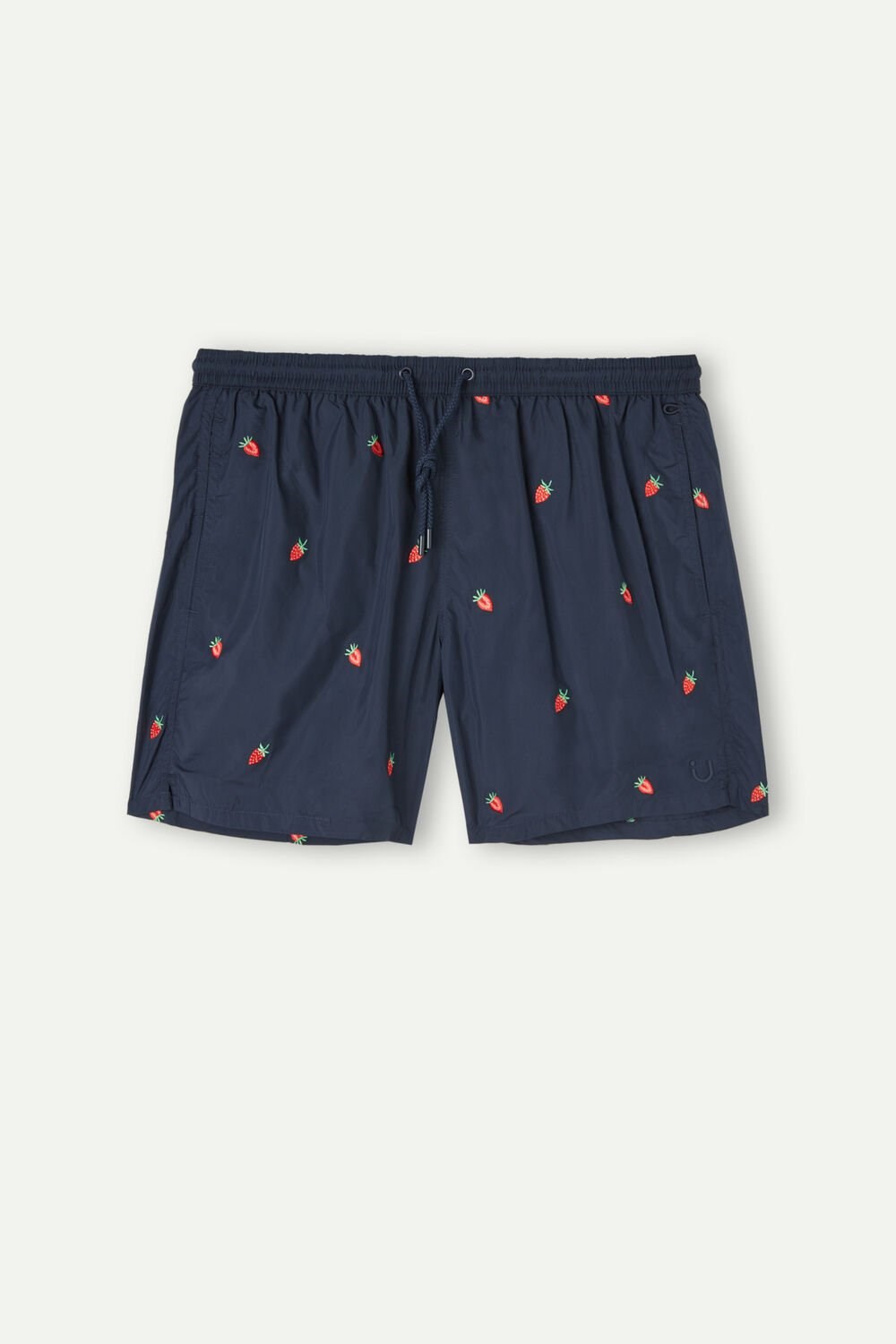 Intimissimi Embroidered Strawberry Swim Trunks Blauw Blauw | PGOUZ0258