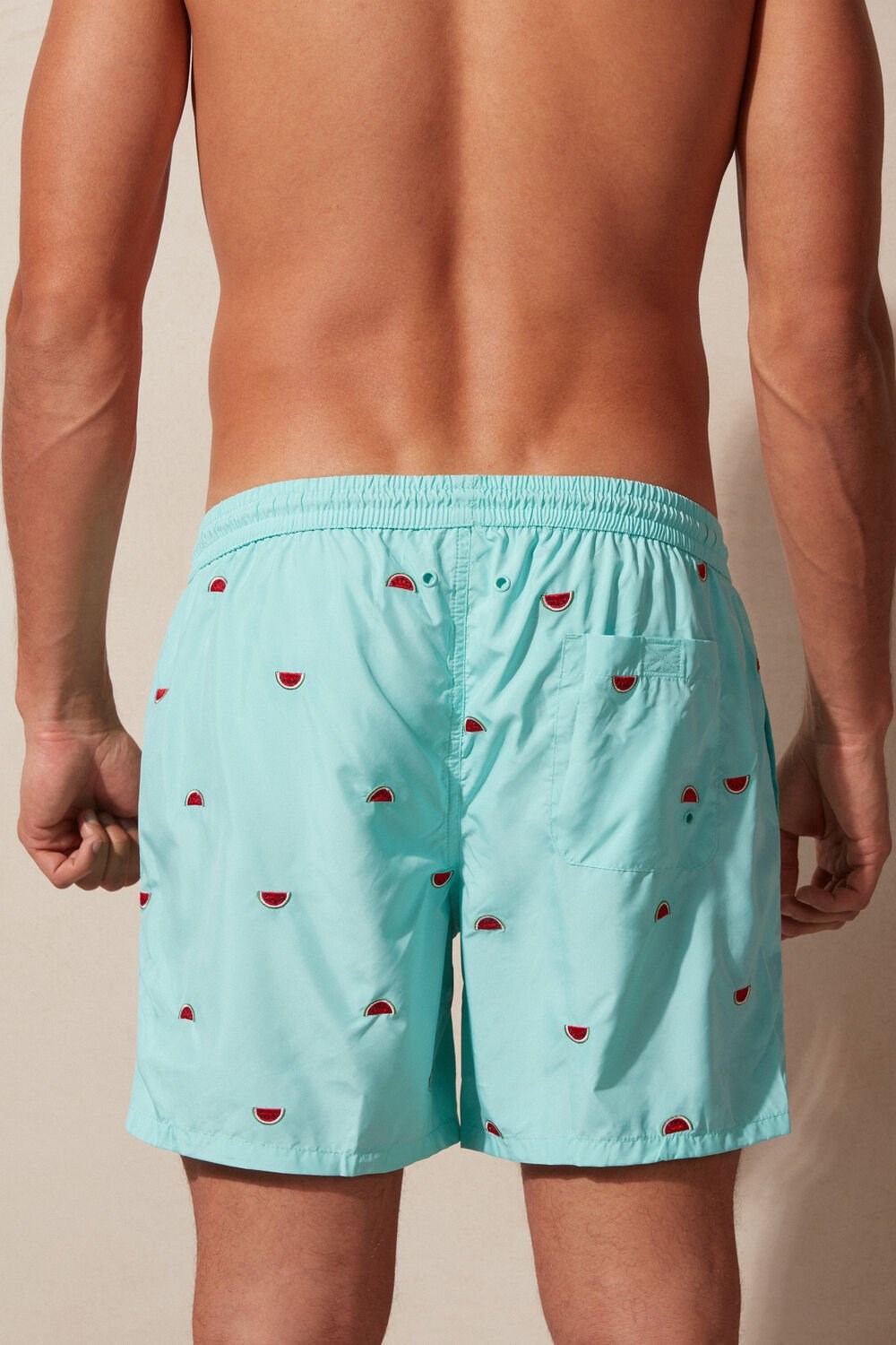 Intimissimi Embroidered Watermelon Swim Trunks Groen | JLDOA4068