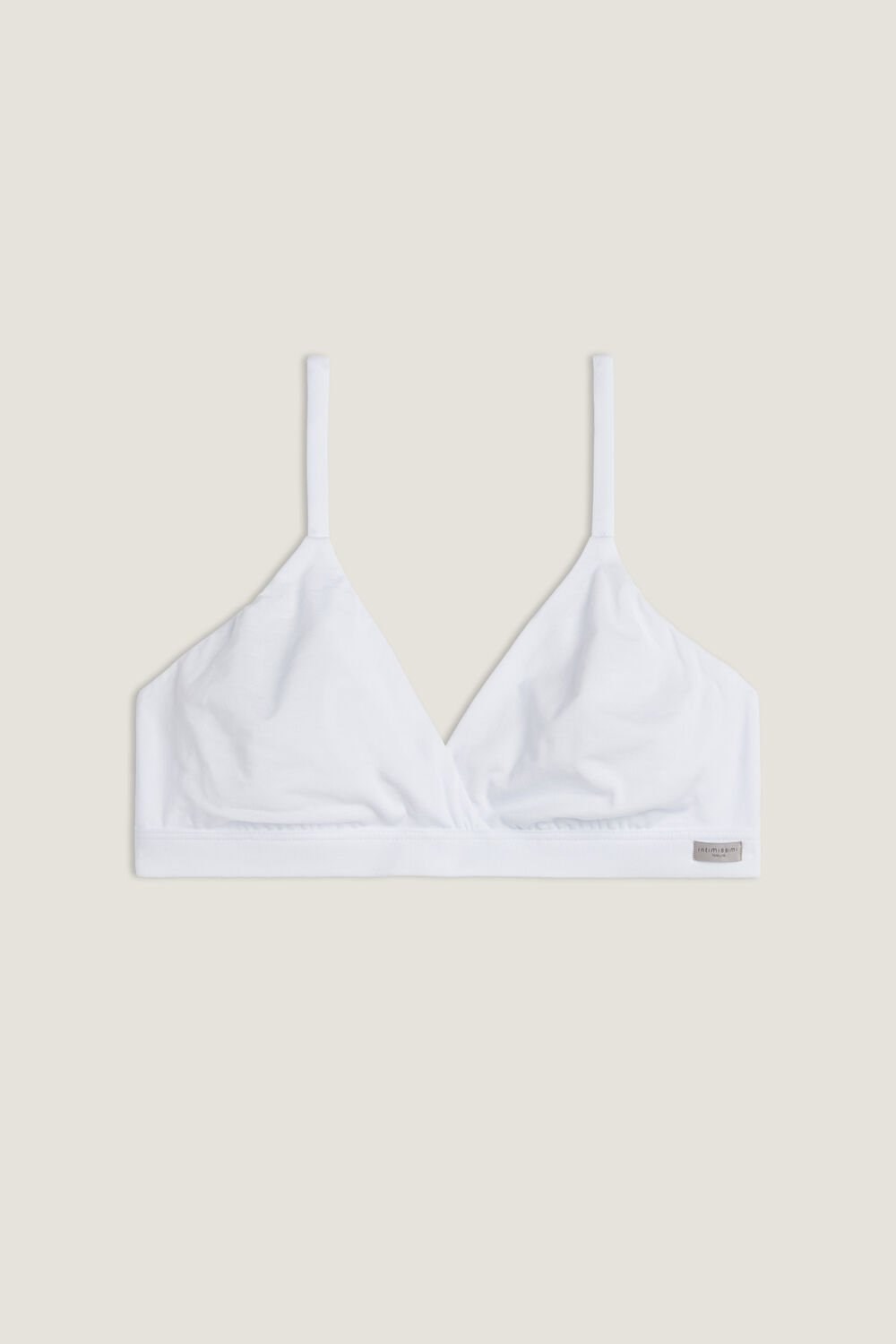 Intimissimi Emma Triangle Bra in Natural Katoenen Wit Wit | SINEZ4371