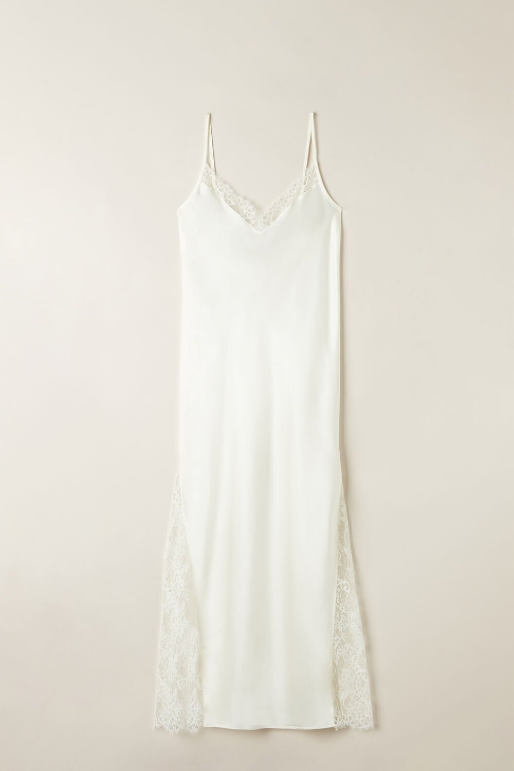 Intimissimi Eternal Love Silk Long Slip Wit | UZCFL5719