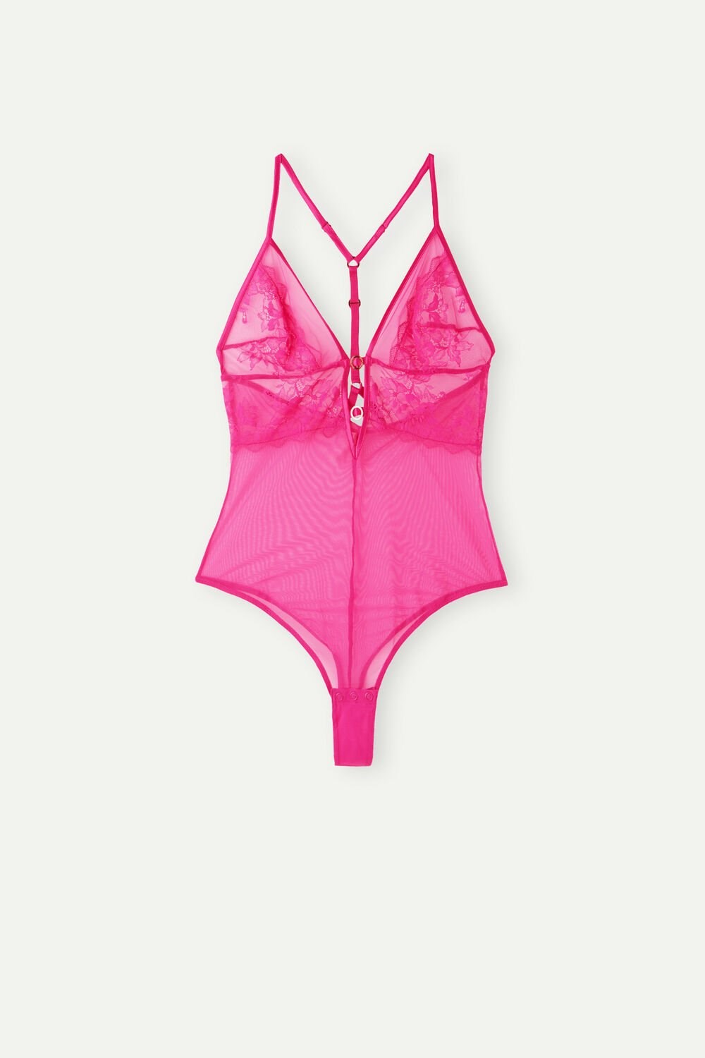 Intimissimi Fearless Femininity Tulle and Kanten Bodysuit Roze Roze | PUHFM3895