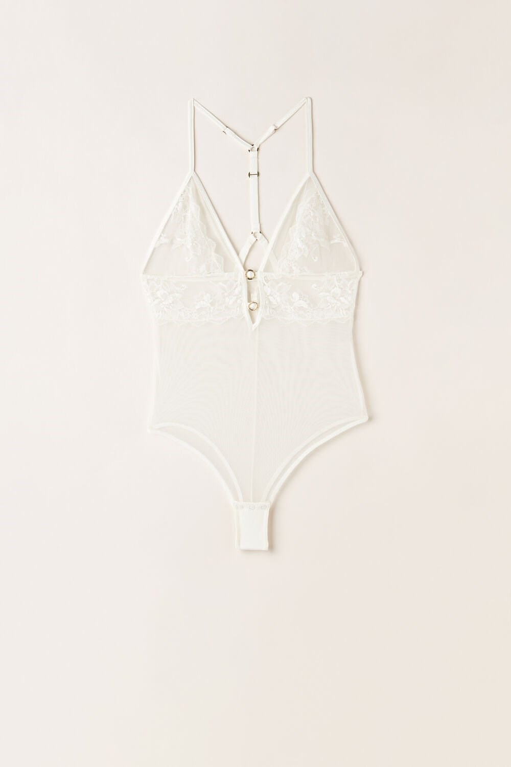 Intimissimi Fearless Femininity Tulle and Kanten Bodysuit Wit | VFKEA2019