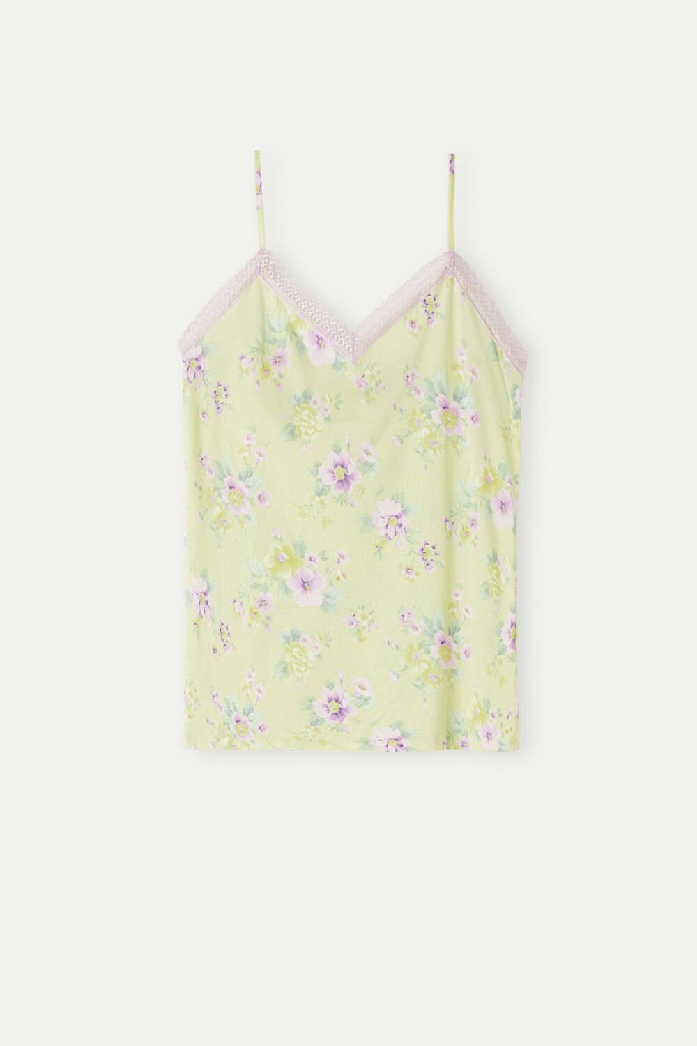 Intimissimi Flower Power Top in Supima® Ultrafresh Katoenen Geel Geel | OHTAM2536